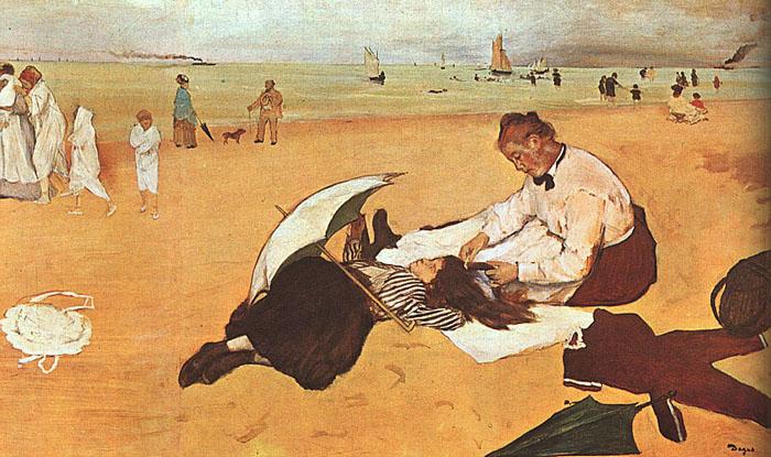 Edgar Degas At the Beach_z oil painting picture